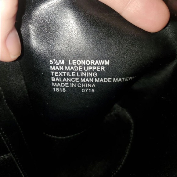 Nine West Leonora Black Leather Knee High Slouchy Boots - Picture 10 of 11